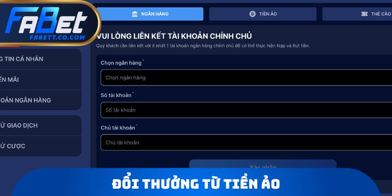 Đổi thưởng từ tiền ảo