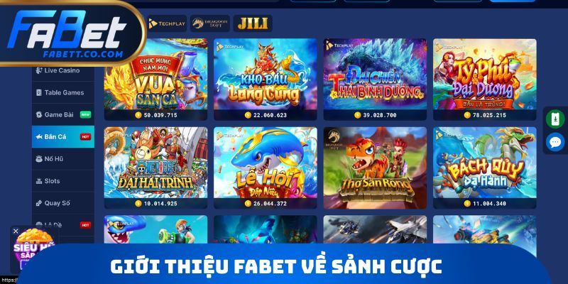 Giới thiệu FABET về sảnh cược